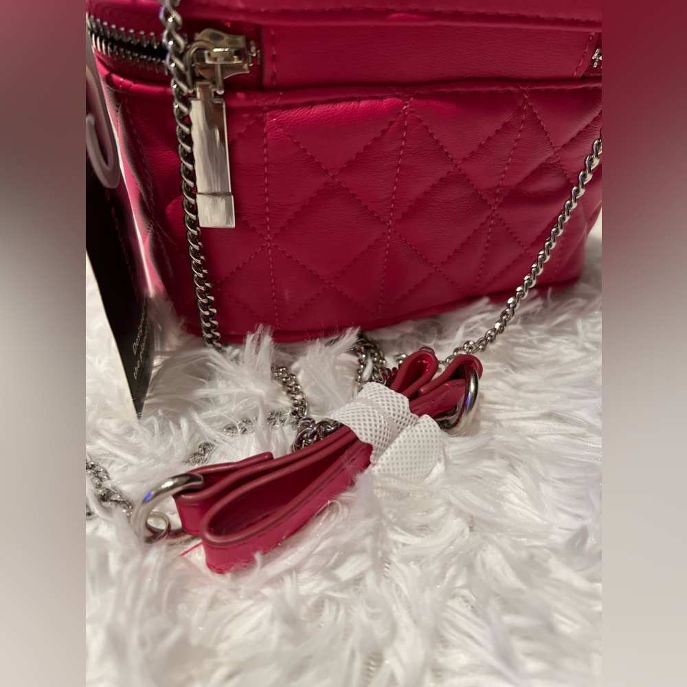 Pink bucket crossbody